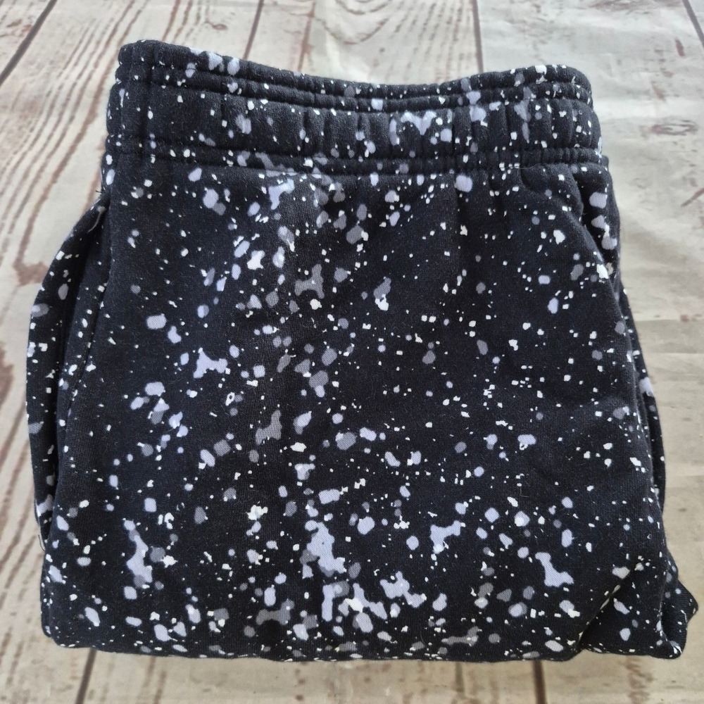 Under Armour Boys Rival Fleece Printed Joggers Black Splatter YXL NWT